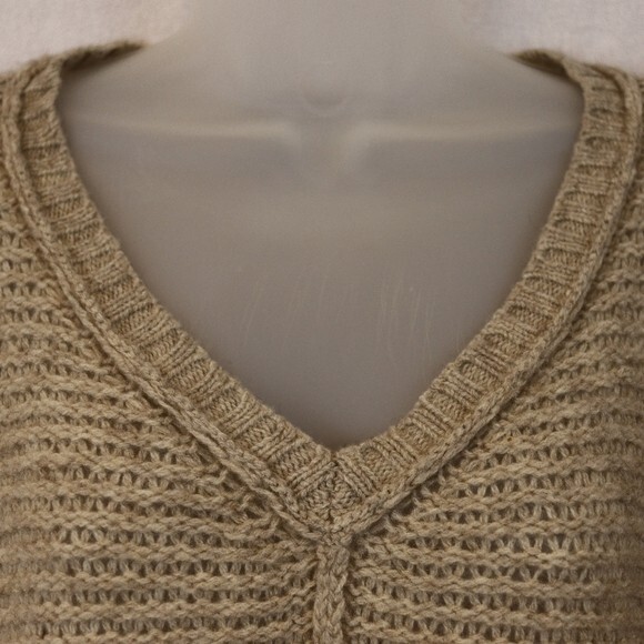 Eileen Fisher Brown Chunky Knit Pullover Sweater 50% Yak 50% Wool LG - Picture 6 of 13